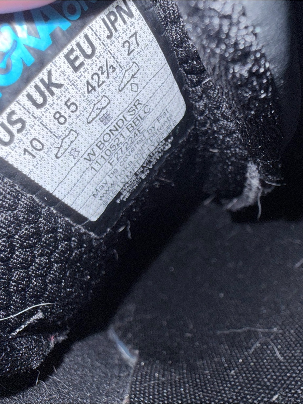 Hoka Women's Black Athletic Running Shoes - Picture 6 of 6
